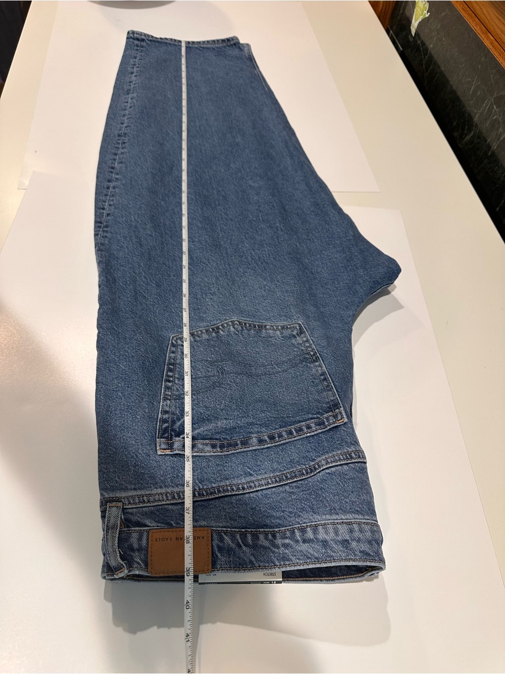 American Eagle Stretch Barrel Jeans Tinted Medium Stretch Size 18 (34W) - Picture 14 of 16